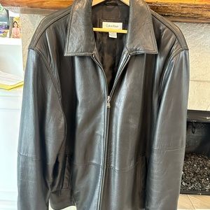 Men’s Calvin Klein leather jacket